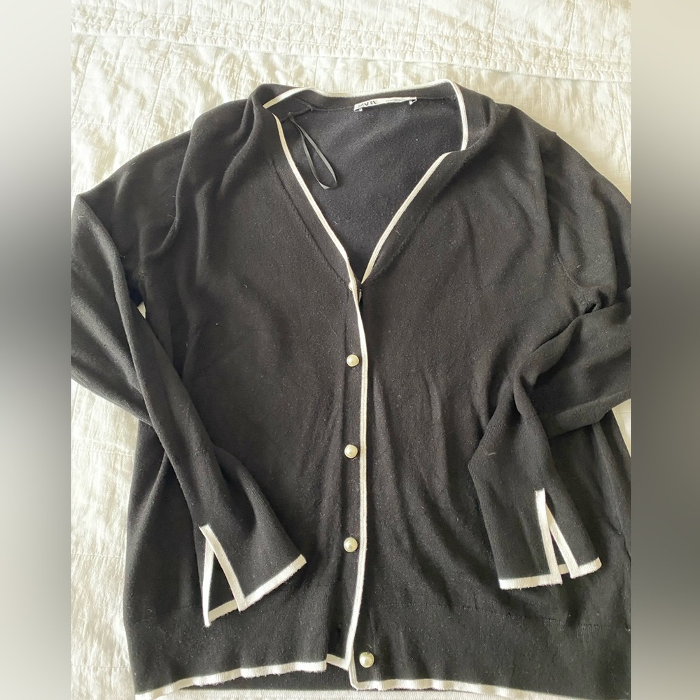 Zara black cardigan size XXL